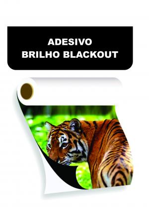 ADESIVO BLACKOUT BRILHO - ECOSOLVENTE Vinil Adesivo Blackout  4x0 - ECOSOLVENTE Brilho Com ou Sem Corte Eletrónico 