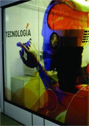 ADESIVO TRANSPARENTE FOSCO - ECOSOLVENTE Vinil Adesivo Blackout  4x0 - ECOSOLVENTE Fosco Com ou Sem Corte Eletrónico 
