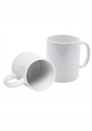 Caneca de Porcelana Branca Porcelana 20X9,7 - Área de Personalização 4x0 - Colorida Brilho, Qualidade Fotográfica  Acompanha caixinha / embalagem