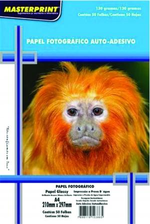 Impressão Folha Fotográfico Auto-Adesivo 180 Papel Glossy A4 4x0 - Colorida Brilho Branco Impressão a Prova D\\\\\\\' água Auto-Adesivo